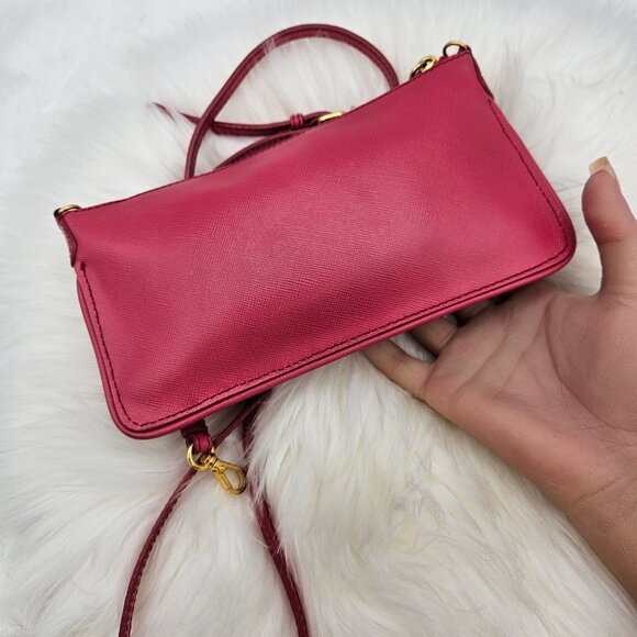 Prada  Pink Saffiano Crossbody Bag - Picture 5 of 16
